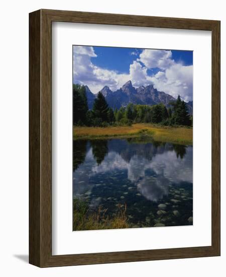 Shallow Pond Near Teton Range-James Randklev-Framed Photographic Print