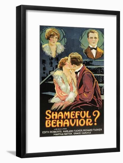 Shameful Behavior?-null-Framed Art Print