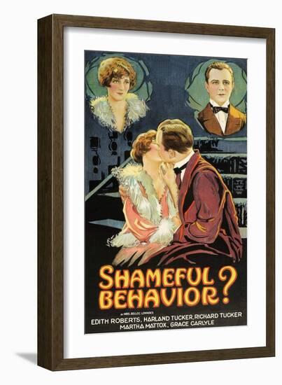 Shameful Behavior?-null-Framed Art Print