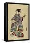 Shamisen-Utagawa Toyokuni-Framed Stretched Canvas