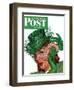 "Shamrock Chapeau," Saturday Evening Post Cover, March 20, 1943-Charles Kaiser-Framed Giclee Print