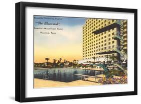 Shamrock Hotel, Houston, Texas-null-Framed Art Print