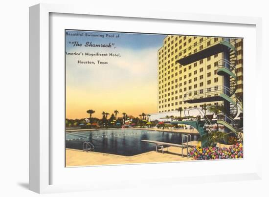 Shamrock Hotel, Houston, Texas-null-Framed Art Print