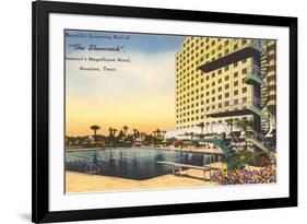 Shamrock Hotel, Houston, Texas-null-Framed Premium Giclee Print