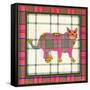 Shamrock Plaid Pattern-David Sheskin-Framed Stretched Canvas