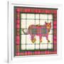 Shamrock Plaid Pattern-David Sheskin-Framed Giclee Print