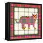 Shamrock Plaid Pattern-David Sheskin-Framed Stretched Canvas