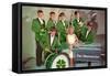 Shamrock, Sixties High School Rock Band-null-Framed Stretched Canvas