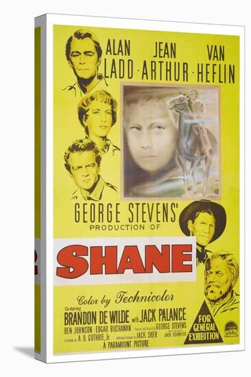 Shane, 1953, Directed by George Stevens-null-Stretched Canvas