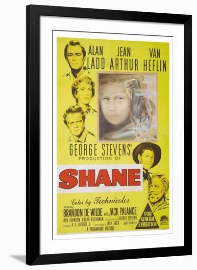 Shane, 1953, Directed by George Stevens-null-Framed Giclee Print