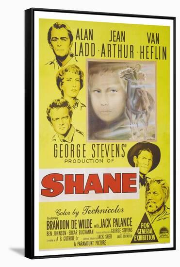 Shane, 1953, Directed by George Stevens-null-Framed Stretched Canvas