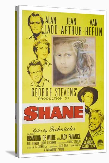 Shane, 1953, Directed by George Stevens-null-Stretched Canvas