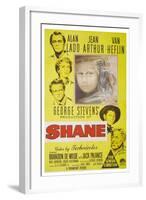 Shane, 1953, Directed by George Stevens-null-Framed Giclee Print