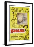 Shane, 1953, Directed by George Stevens-null-Framed Giclee Print