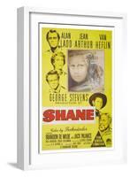 Shane, 1953, Directed by George Stevens-null-Framed Premium Giclee Print