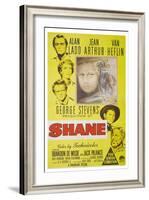 Shane, 1953, Directed by George Stevens-null-Framed Giclee Print