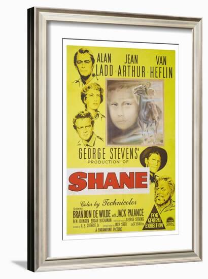 Shane, 1953, Directed by George Stevens-null-Framed Giclee Print