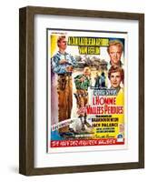 Shane, (aka L'Homme Des Vallees Perdues), Belgian Poster Art, 1953-null-Framed Art Print