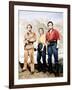 Shane, Alan Ladd, Jean Arthur, Van Heflin, 1953-null-Framed Photo