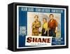 Shane, Alan Ladd, Jean Arthur, Van Heflin, 1953-null-Framed Stretched Canvas