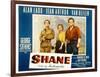 Shane, Alan Ladd, Jean Arthur, Van Heflin, 1953-null-Framed Art Print