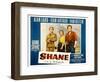 Shane, Alan Ladd, Jean Arthur, Van Heflin, 1953-null-Framed Art Print