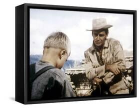 Shane, Brandon De Wilde, Alan Ladd, 1953-null-Framed Stretched Canvas