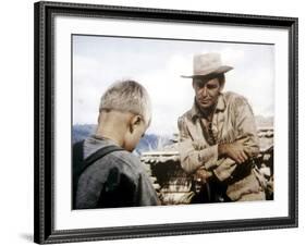 Shane, Brandon De Wilde, Alan Ladd, 1953-null-Framed Photo