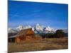 Shanes Barn, Grand Teton National Park, WY-Elizabeth DeLaney-Mounted Photographic Print