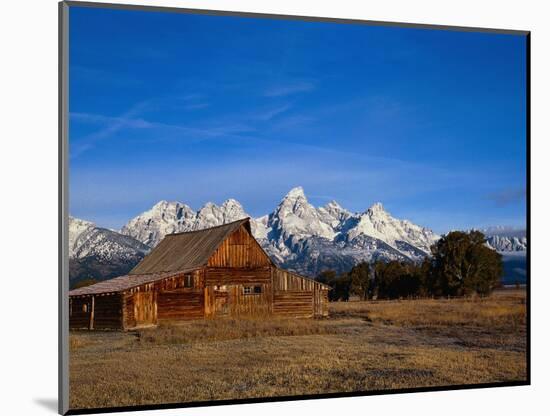 Shanes Barn, Grand Teton National Park, WY-Elizabeth DeLaney-Mounted Photographic Print