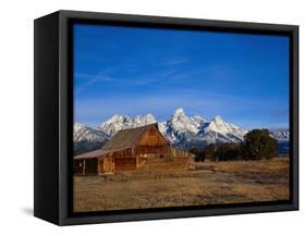 Shanes Barn, Grand Teton National Park, WY-Elizabeth DeLaney-Framed Stretched Canvas