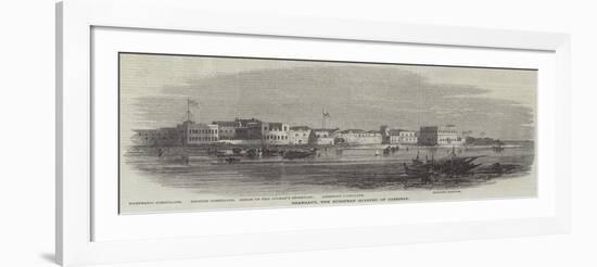 Shangany, the European Quarter of Zanzibar-null-Framed Giclee Print