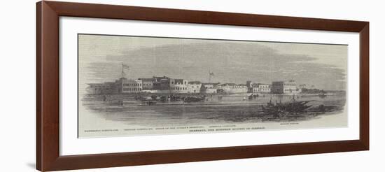 Shangany, the European Quarter of Zanzibar-null-Framed Giclee Print