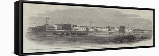 Shangany, the European Quarter of Zanzibar-null-Framed Stretched Canvas