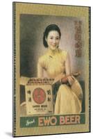 Shanghai Advertising Poster Advertising Ewo Lager, C1930s-null-Mounted Giclee Print