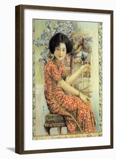 Shanghai Advertising Poster, C1930s-null-Framed Giclee Print