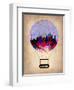 Shanghai Air Balloon-NaxArt-Framed Art Print