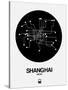 Shanghai Black Subway Map-NaxArt-Stretched Canvas