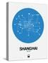 Shanghai Blue Subway Map-NaxArt-Stretched Canvas