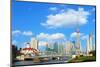 Shanghai Bund Garden Bridge Skyline-Aylandy-Mounted Photographic Print