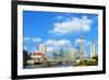 Shanghai Bund Garden Bridge Skyline-Aylandy-Framed Photographic Print