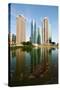 Shanghai Century Avenue Skyline-chuckstock-Stretched Canvas