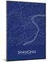Shanghai, China Blue Map-null-Mounted Poster