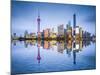 Shanghai, China City Skyline of the Pudong District.-SeanPavonePhoto-Mounted Photographic Print