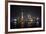 Shanghai, China, Evening Cityscape and Lights with River Reflection-Darrell Gulin-Framed Photographic Print