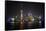 Shanghai, China, Evening Cityscape and Lights with River Reflection-Darrell Gulin-Framed Stretched Canvas