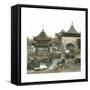 Shanghai (China), Mandarin Lyn's Yu Yuan Garden, Circa 1860-Leon, Levy et Fils-Framed Stretched Canvas