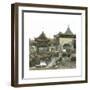 Shanghai (China), Mandarin Lyn's Yu Yuan Garden, Circa 1860-Leon, Levy et Fils-Framed Photographic Print