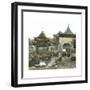 Shanghai (China), Mandarin Lyn's Yu Yuan Garden, Circa 1860-Leon, Levy et Fils-Framed Photographic Print