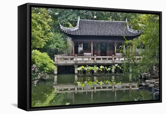 Shanghai, China Yu Garden and Oriental Styled Buildings-Darrell Gulin-Framed Stretched Canvas